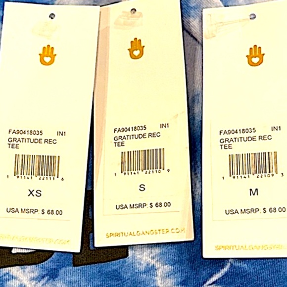 Spiritual Gangster Gratitude Attitude Tie Dye Tee #11 - Picture 3 of 3